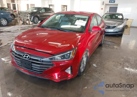 2019 Hyundai Elantra Sel z USA, uszkodzony, nr VIN 5NPD84LF1KH477477
